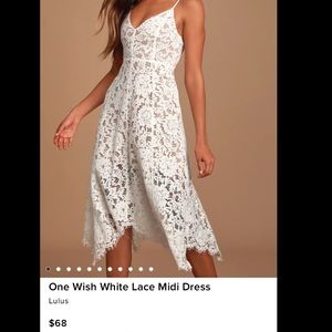 One Wish Lulu’s white lace dress